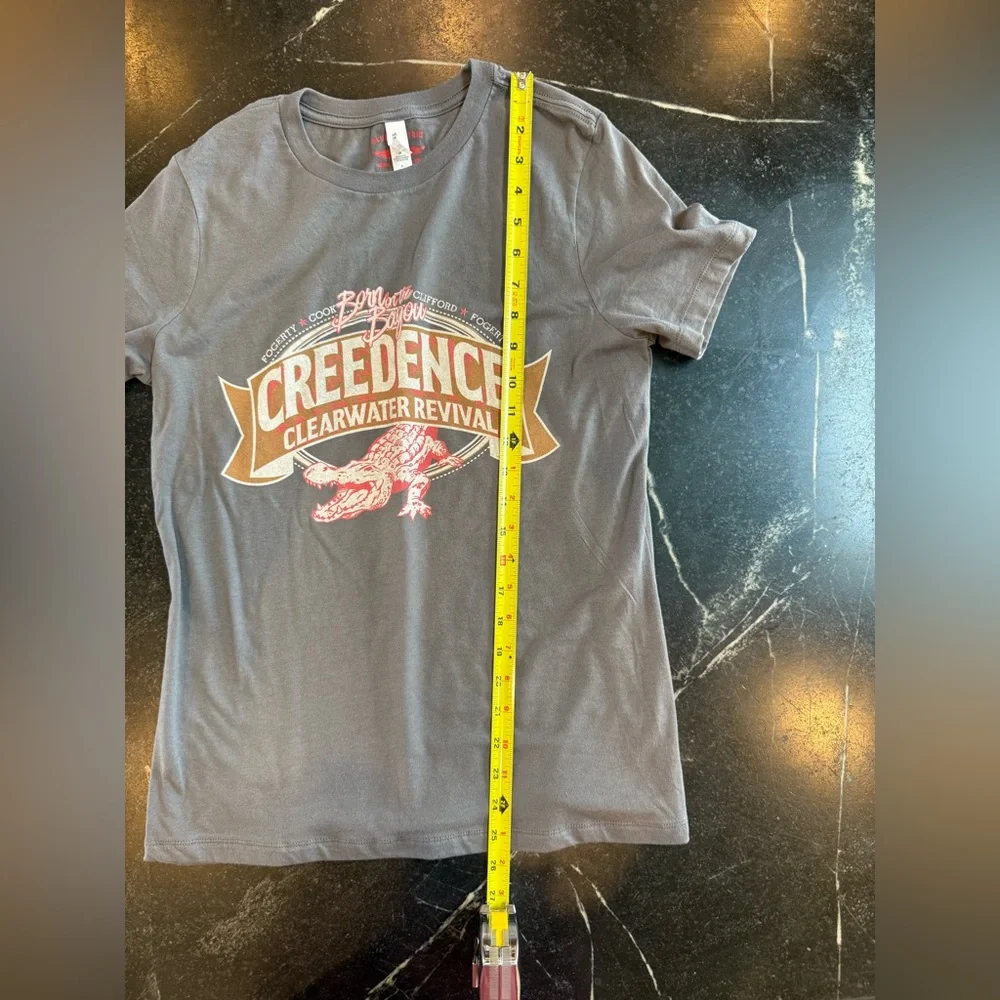 Creedence Clearwater Revival SMALL Short Sleeve Gray Band Graphic Tee CCR - Picture 6 of 9